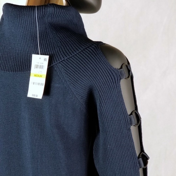 INC Grommet embellished Trimmed Tunic Sweater - Picture 5 of 6